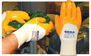 OXXA X Nitrile, goed grip in zowel vochtige als droge omstandigheden.